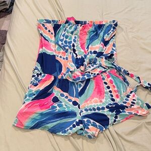 Lilly Pulitzer Strapless Printed Romper